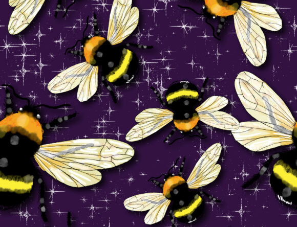 Bees Purple