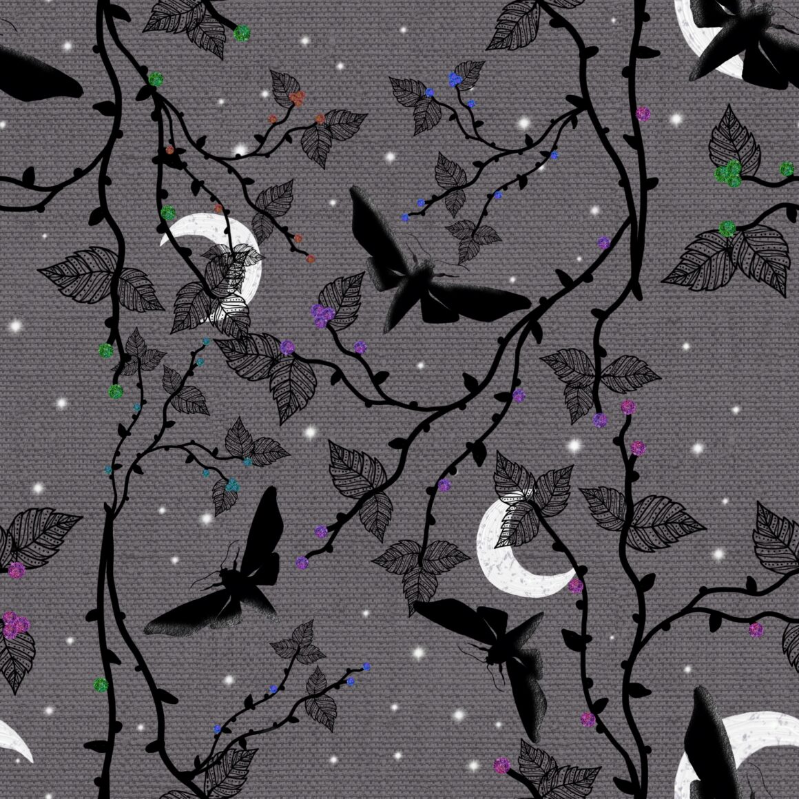 Moths at night grey Moths at Night Grey